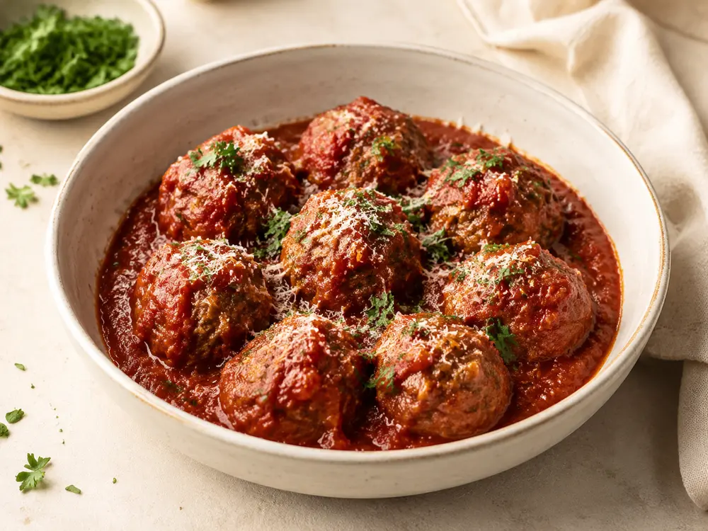 Italian-American meatballs